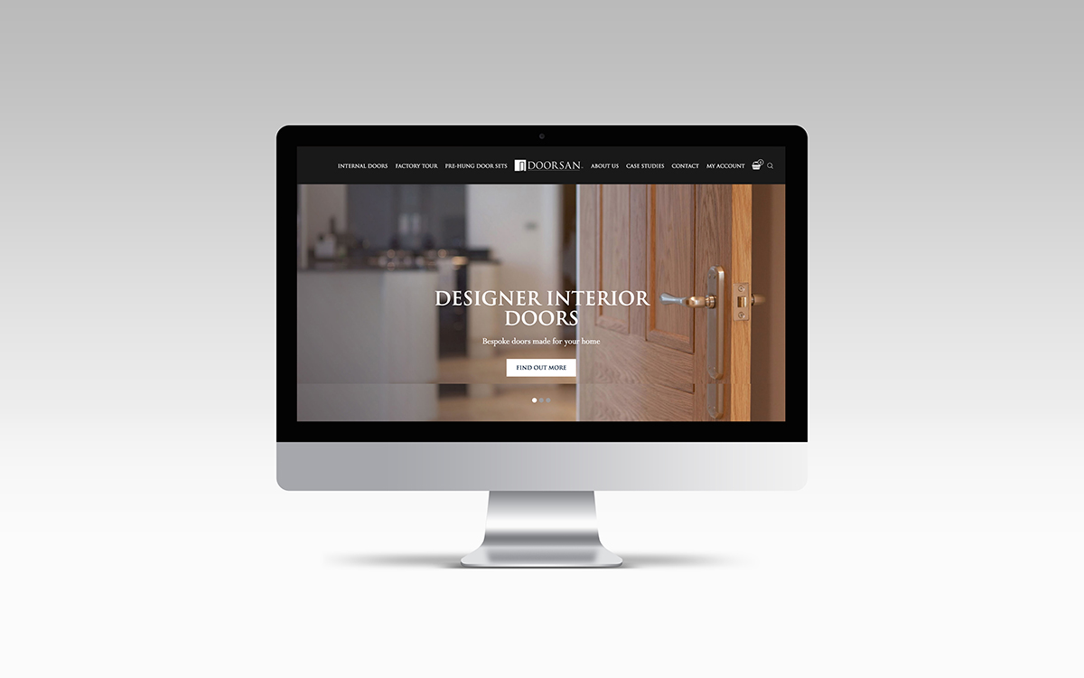 Doorsan website on a desktop