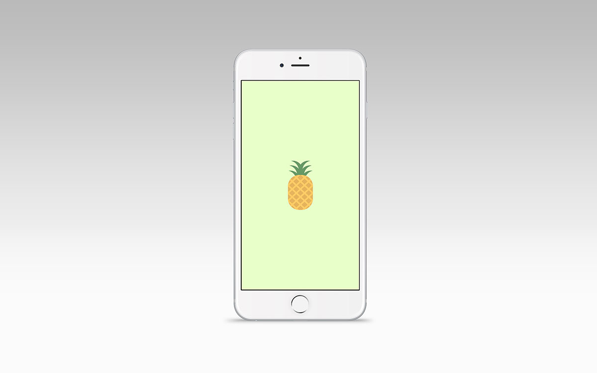 Green Pineapple website on a mobile device